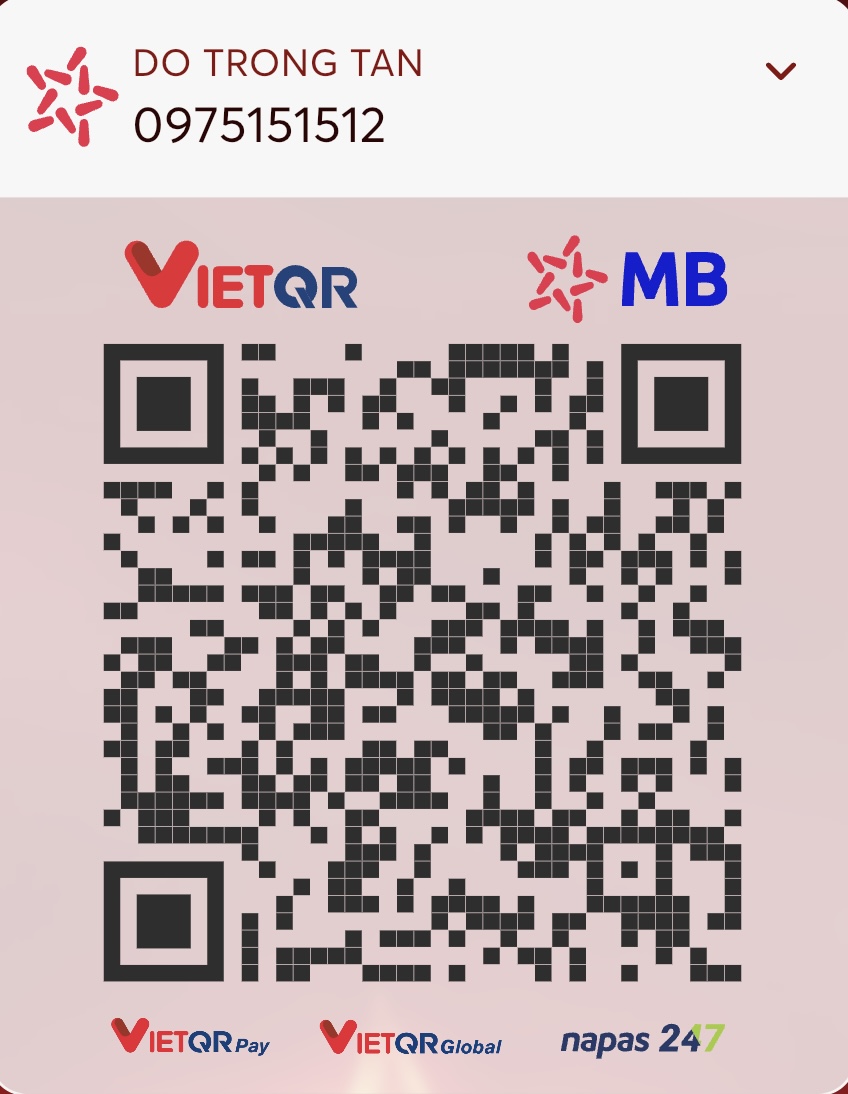 QR chuyển khoản MB Bank - DO TRONG TAN - 0975151512